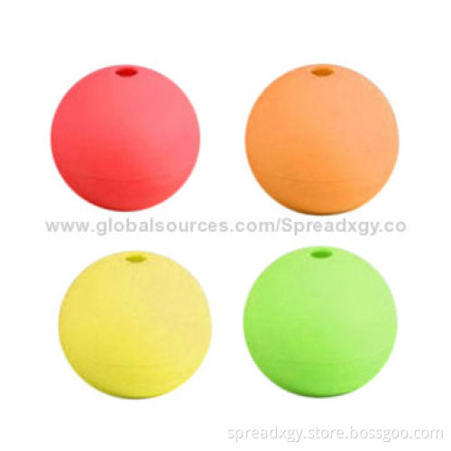 Silicone ball-shaped ice cube tray
